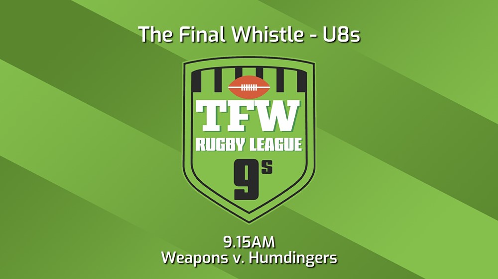240117-Final Whistle Game 4 - U8s - TFW NXGEN Weapons v TFW S&P Humdingers Slate Image