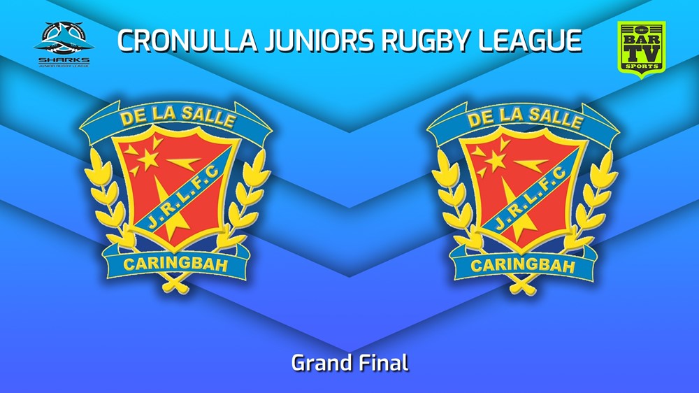 230827-Cronulla Juniors Grand Final - U12 Silver Blues Tag - De La Salle v De La Salle Minigame Slate Image