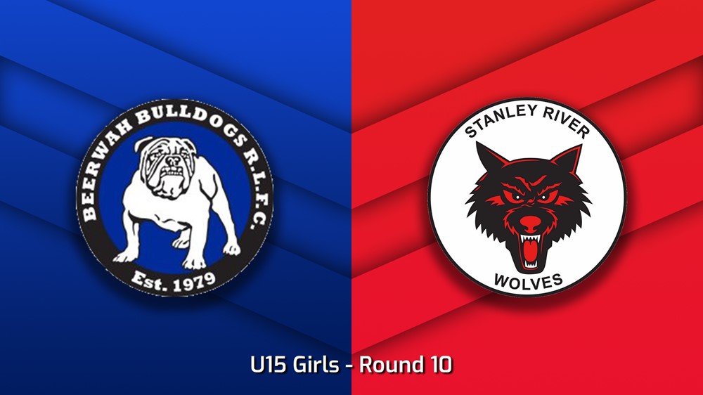 230616-Sunshine Coast Junior Rugby League Round 10 - U15 Girls - Beerwah Bulldogs JRL v Stanley River Wolves JRL Slate Image