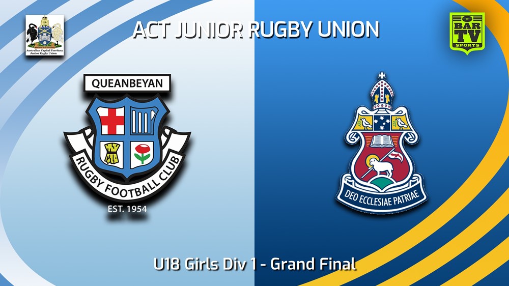 230903-ACT Junior Rugby Union Grand Final - U18 Girls Div 1 - Queanbeyan Whites v Canberra Grammar Minigame Slate Image