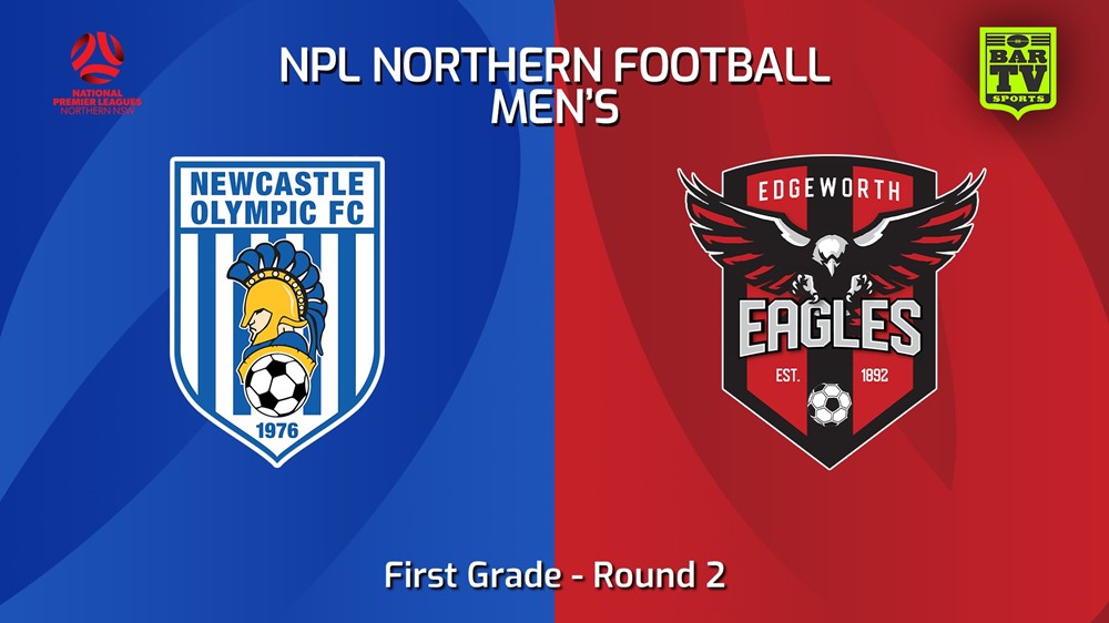 240302-NNSW NPLM Round 2 - Newcastle Olympic v Edgeworth Eagles FC Slate Image