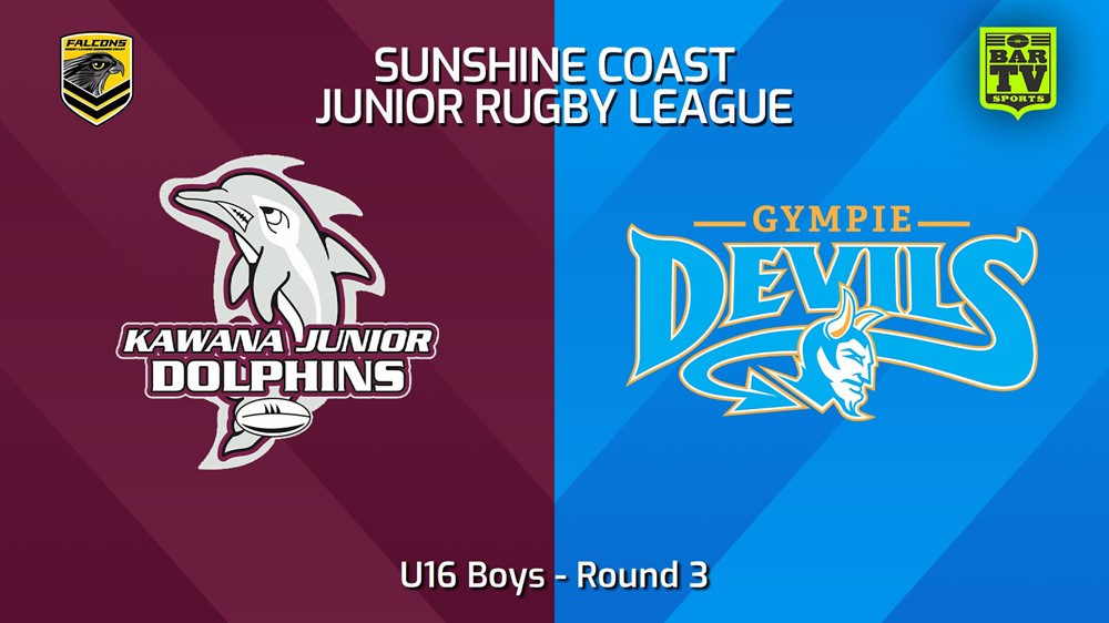 240412-Sunshine Coast Junior Rugby League Round 3 - U16 Boys - Kawana Dolphins JRL v Gympie Devils JRL Slate Image