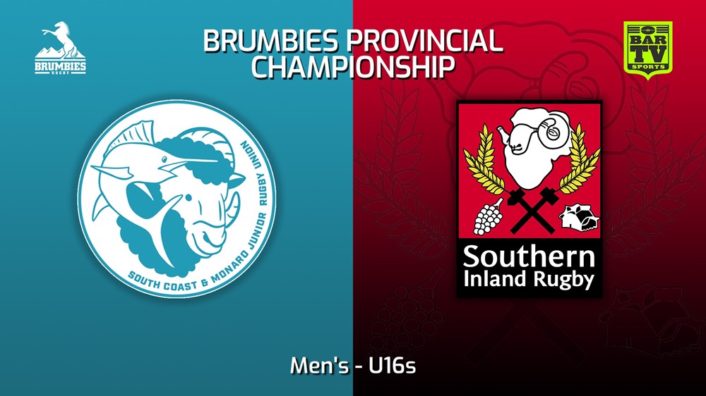 230610-Brumbies Prov Champs U16s - Men's - South Coast-Monaro v Southern Inland Slate Image
