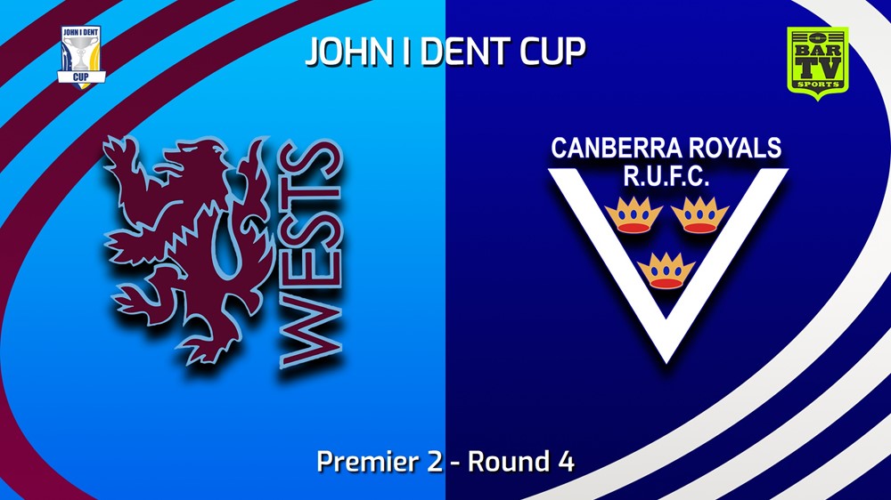 240504-video-John I Dent (ACT) Round 4 - Premier 2 - Wests Lions v Canberra Royals Slate Image