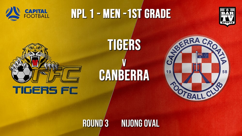 NPL - CAPITAL Round 3 - Tigers FC v Canberra FC Slate Image