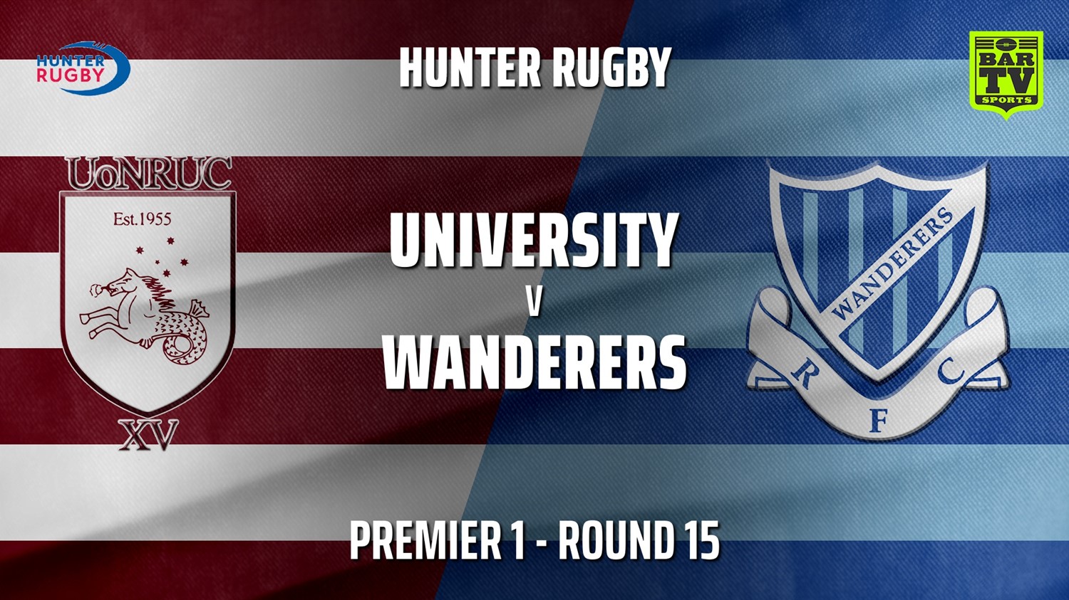 MINI GAME: Hunter Rugby Round 15 - Premier 1 - University Of Newcastle v Wanderers Slate Image
