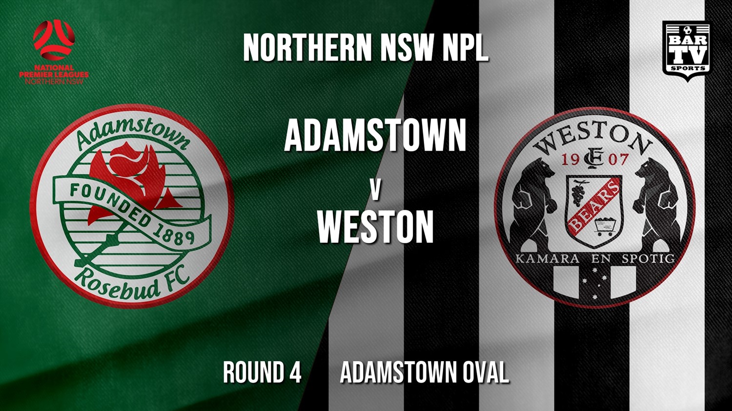 NPL - NNSW Round 4 - Adamstown Rosebud FC v Weston Workers FC Minigame Slate Image