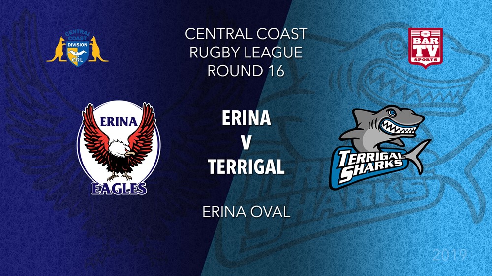 CCRL Round 16 - 1st Grade - Erina Eagles v Terrigal Sharks Slate Image