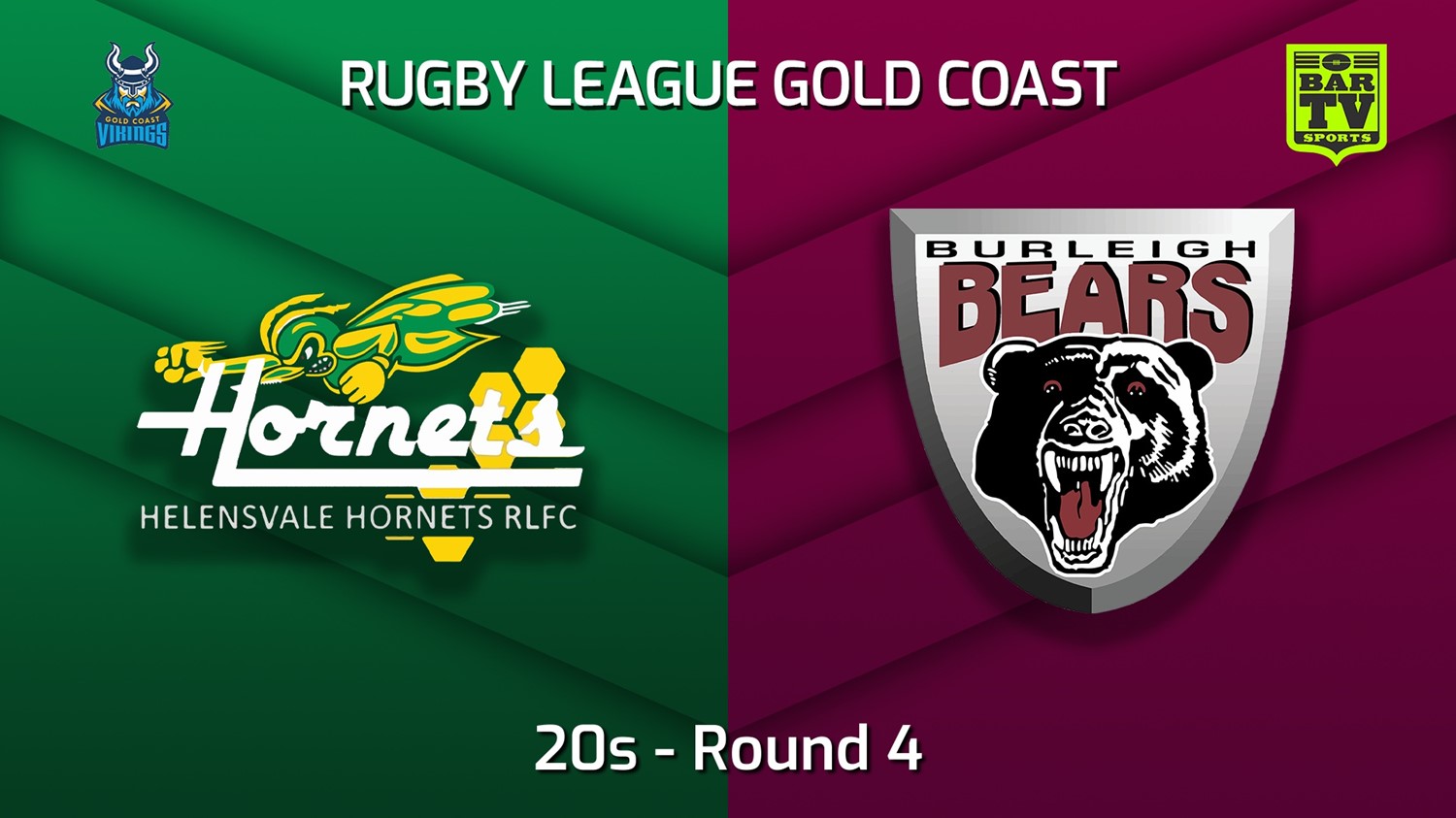 220424-Gold Coast Round 4 - 20s - Helensvale Hornets v Burleigh Bears Slate Image