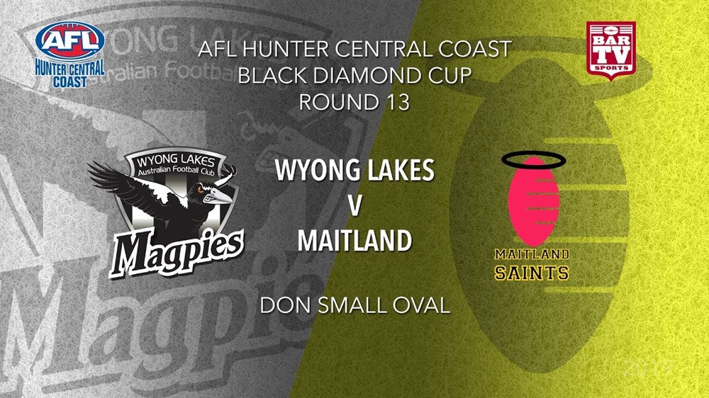 AFL HCC Round 13 - Cup - Wyong Lakes Magpies v Maitland Saints Slate Image