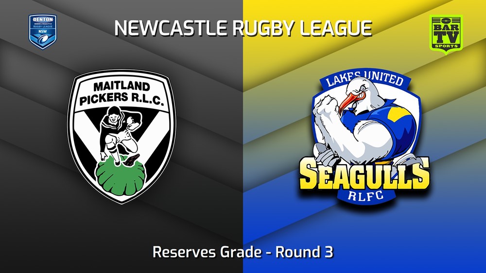 230410-Newcastle RL Round 3 - Reserves Grade - Maitland Pickers v Lakes United Seagulls Slate Image