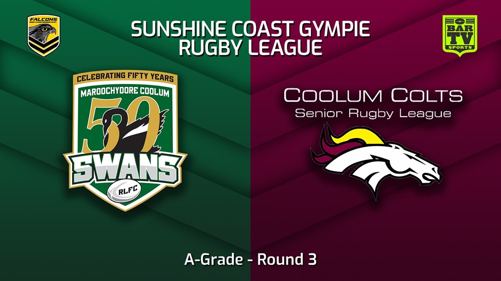 230415-Sunshine Coast RL Round 3 - A-Grade - Maroochydore Swans v Coolum Colts Slate Image
