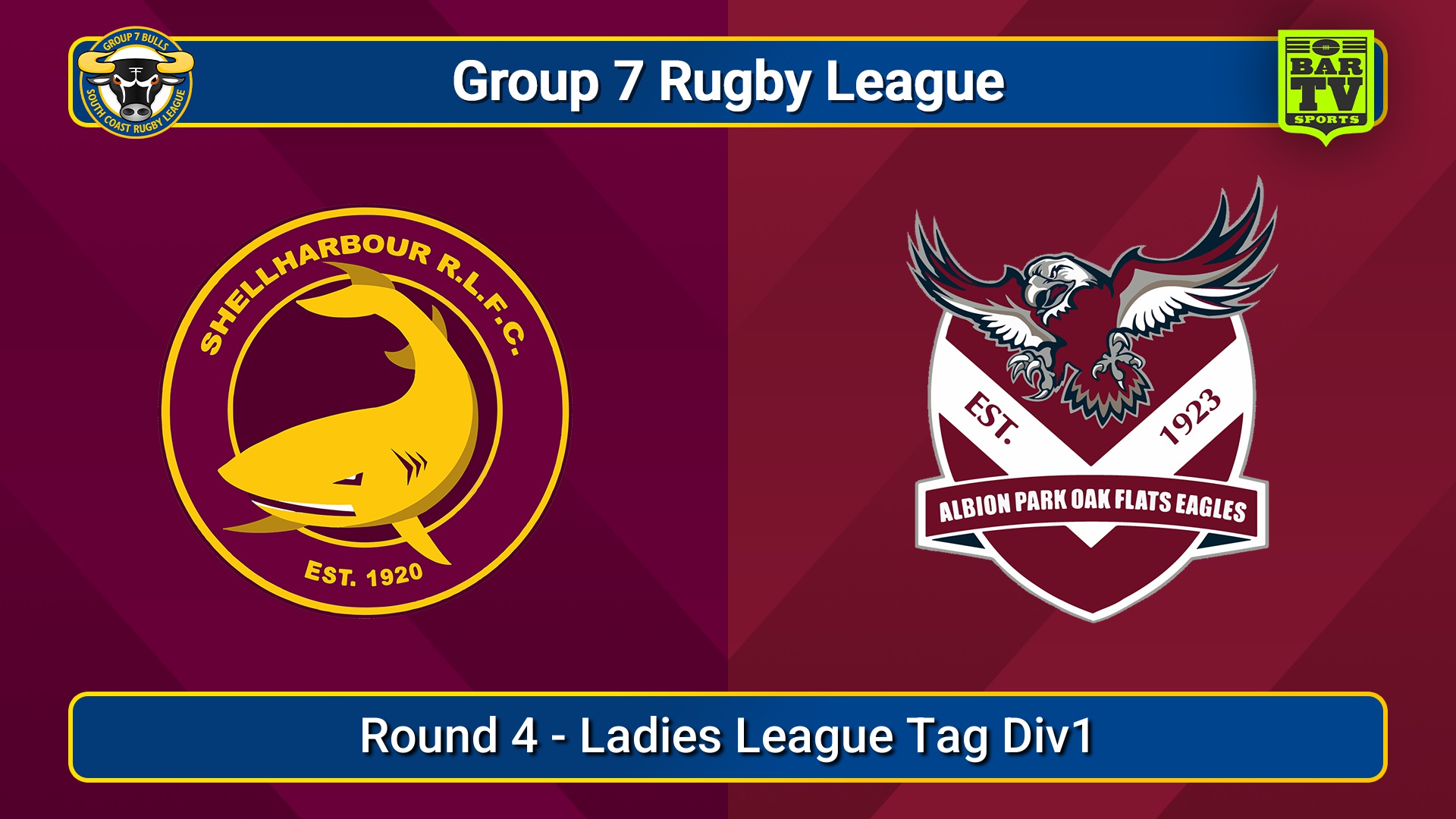 250504-video-South Coast Round 4 - Ladies League Tag Div1 - Shellharbour Sharks v Albion Park Oak Flats Slate Image