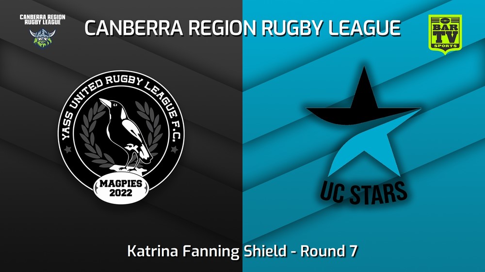 220618-Canberra Round 7 - Katrina Fanning Shield - Yass Magpies v UC Stars Minigame Slate Image