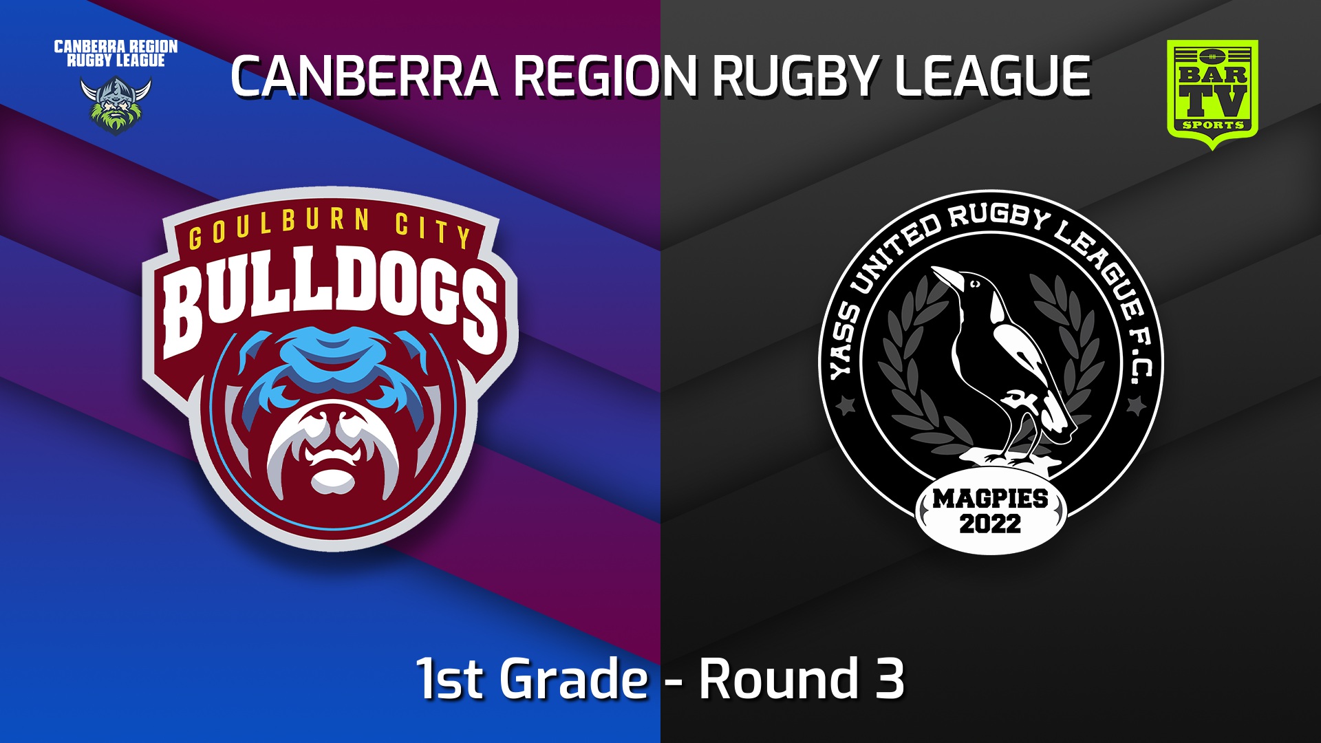 220424-Canberra Round 3 - 1st Grade - Goulburn City Bulldogs v Yass Magpies Slate Image