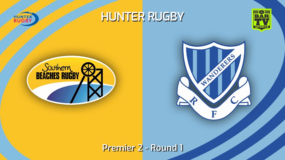 240413-Hunter Rugby Round 1 - Premier 2 - Southern Beaches v Wanderers Slate Image