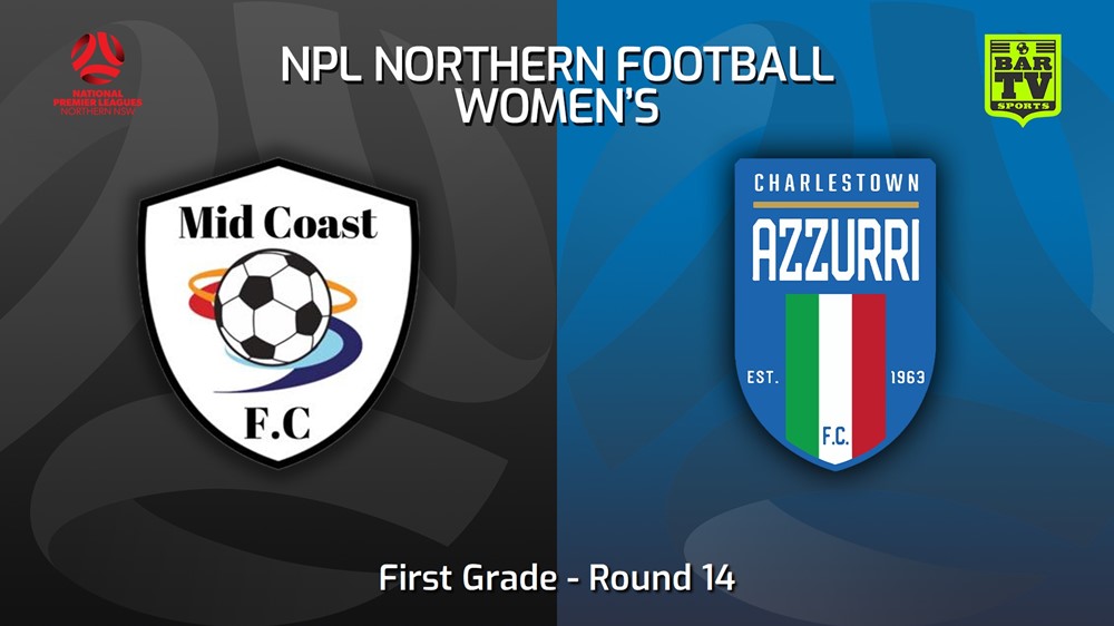 220702-NNSW NPLW Round 14 - Mid Coast FC W v Charlestown Azzurri FC W Slate Image