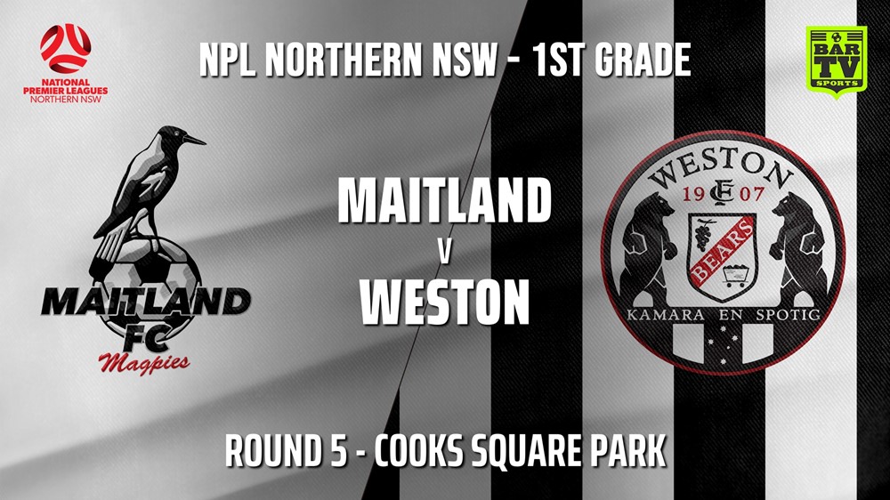 210421-NPL - NNSW Round 5 - Maitland FC v Weston Workers FC Slate Image