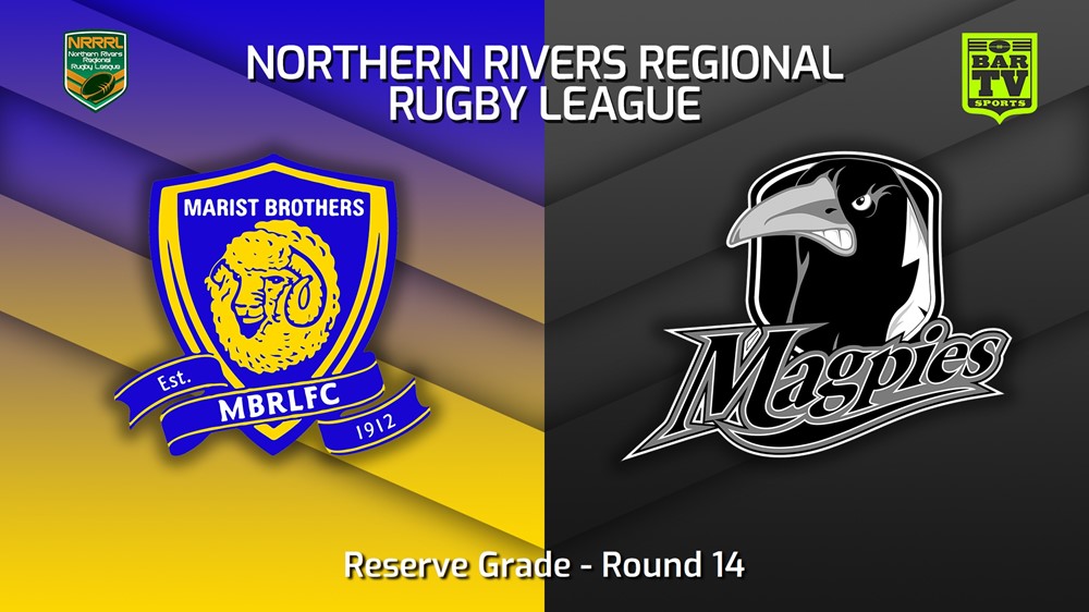 230730-Northern Rivers Round 14 - Reserve Grade - Lismore Marist Brothers v Lower Clarence Magpies Slate Image