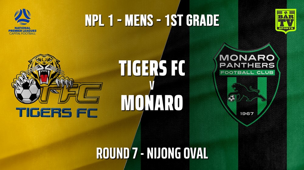 210523-NPL - CAPITAL Round 7 - Tigers FC v Monaro Panthers FC Slate Image