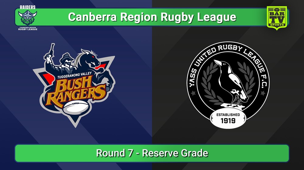 250823-video-Canberra Round 7 - Reserve Grade - Tuggeranong Bushrangers v Yass Magpies Slate Image
