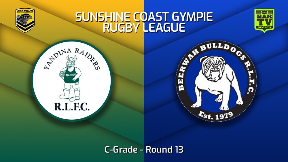 230715-Sunshine Coast RL Round 13 - C-Grade - Yandina Raiders v Beerwah Bulldogs Minigame Slate Image