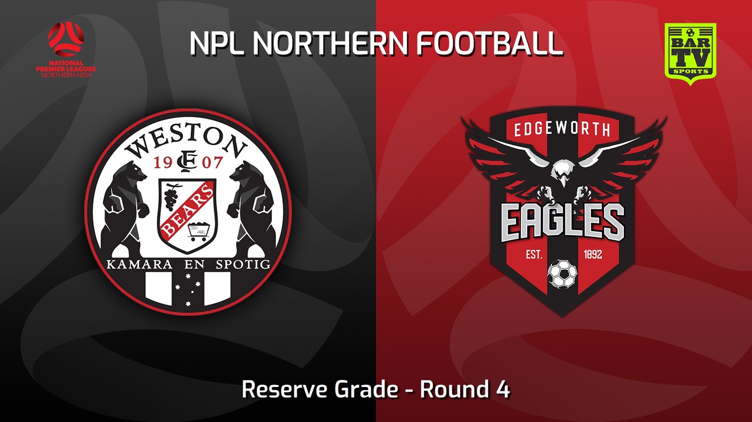 MINI GAME: NNSW NPLM Res Round 4 - Weston Workers FC Res v Edgeworth Eagles Res Slate Image