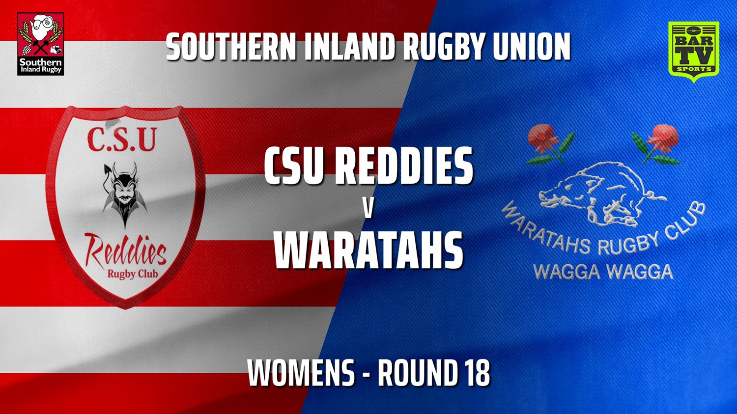 MINI GAME: Southern Inland Rugby Union Round 18 - Womens - CSU Reddies v Wagga Waratahs Slate Image