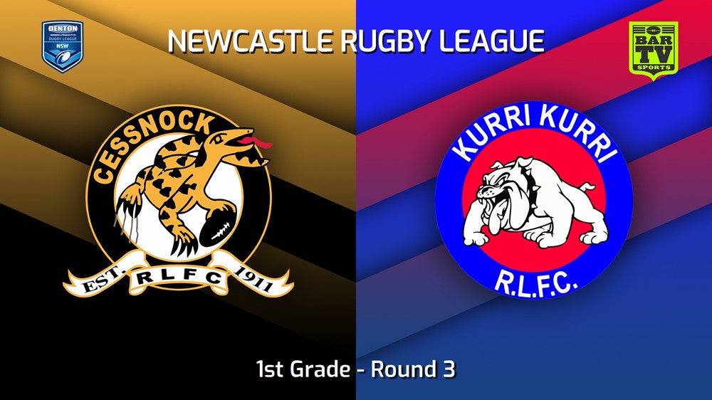 230406-Newcastle RL Round 3 - 1st Grade - Cessnock Goannas v Kurri Kurri Bulldogs Slate Image