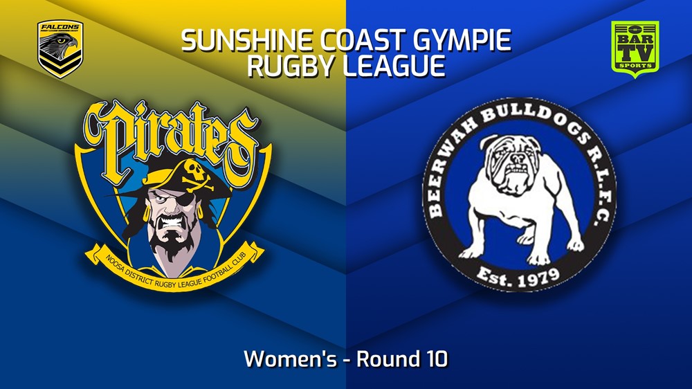 230617-Sunshine Coast RL Round 10 - Women's - Noosa Pirates v Beerwah Bulldogs Slate Image