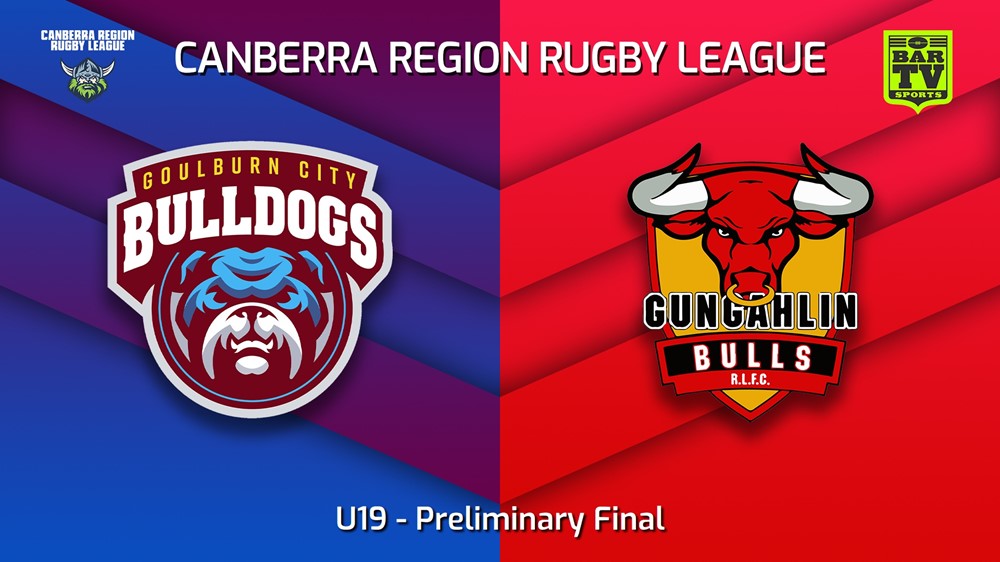 220911-Canberra Preliminary Final - U19 - Goulburn City Bulldogs v Gungahlin Bulls Slate Image