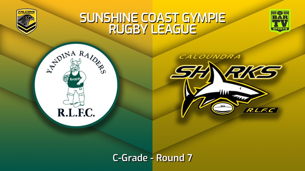 230520-Sunshine Coast RL Round 7 - C-Grade - Yandina Raiders v Caloundra Sharks Minigame Slate Image