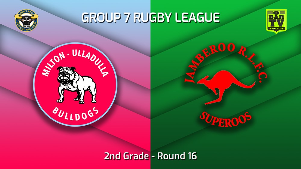 220813-South Coast Round 16 - 2nd Grade - Milton-Ulladulla Bulldogs v Jamberoo Slate Image
