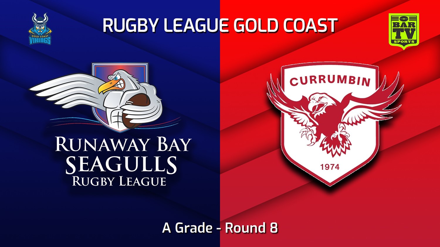 230618-Gold Coast Round 8 - A Grade - Runaway Bay Seagulls v Currumbin Eagles Minigame Slate Image