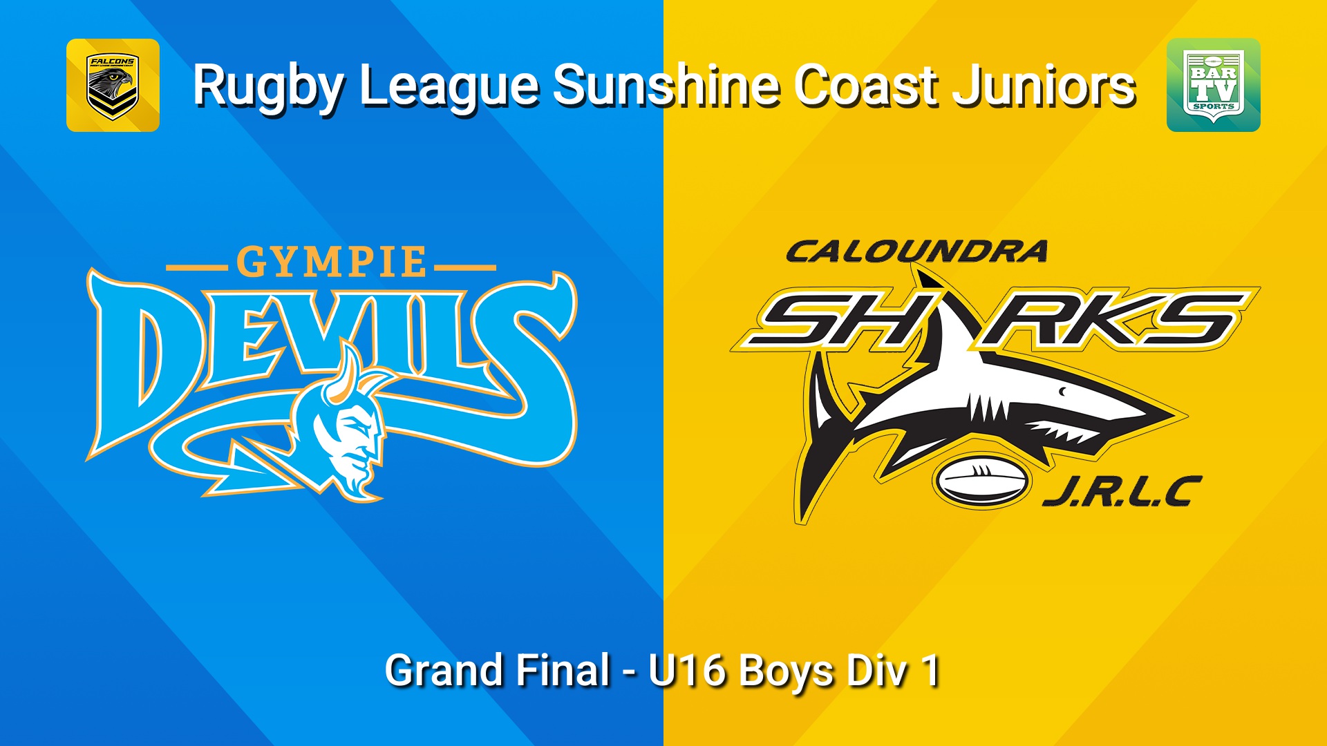 260905-video-Sunshine Coast Junior Rugby League Grand Final - U16 Boys Div 1 - Gympie Devils JRL v Caloundra Sharks JRL Slate Image