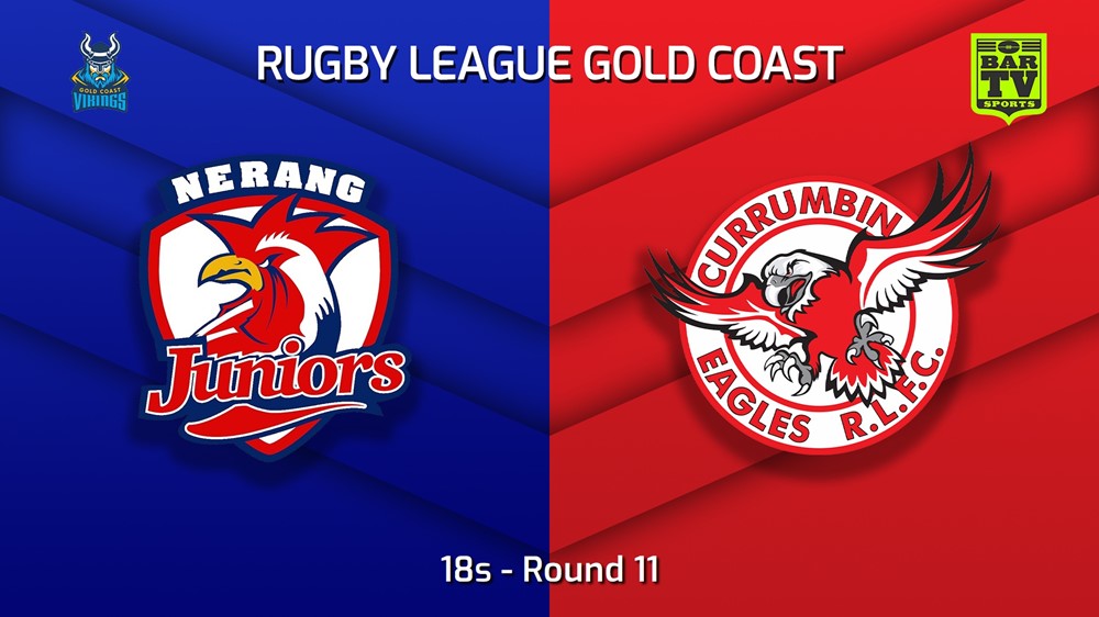 220618-Gold Coast Round 11 - 18s - Nerang Roosters v Currumbin Eagles Minigame Slate Image