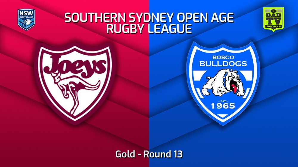 230722-S. Sydney Open Round 13 - Gold - St Josephs v St John Bosco Bulldogs Minigame Slate Image