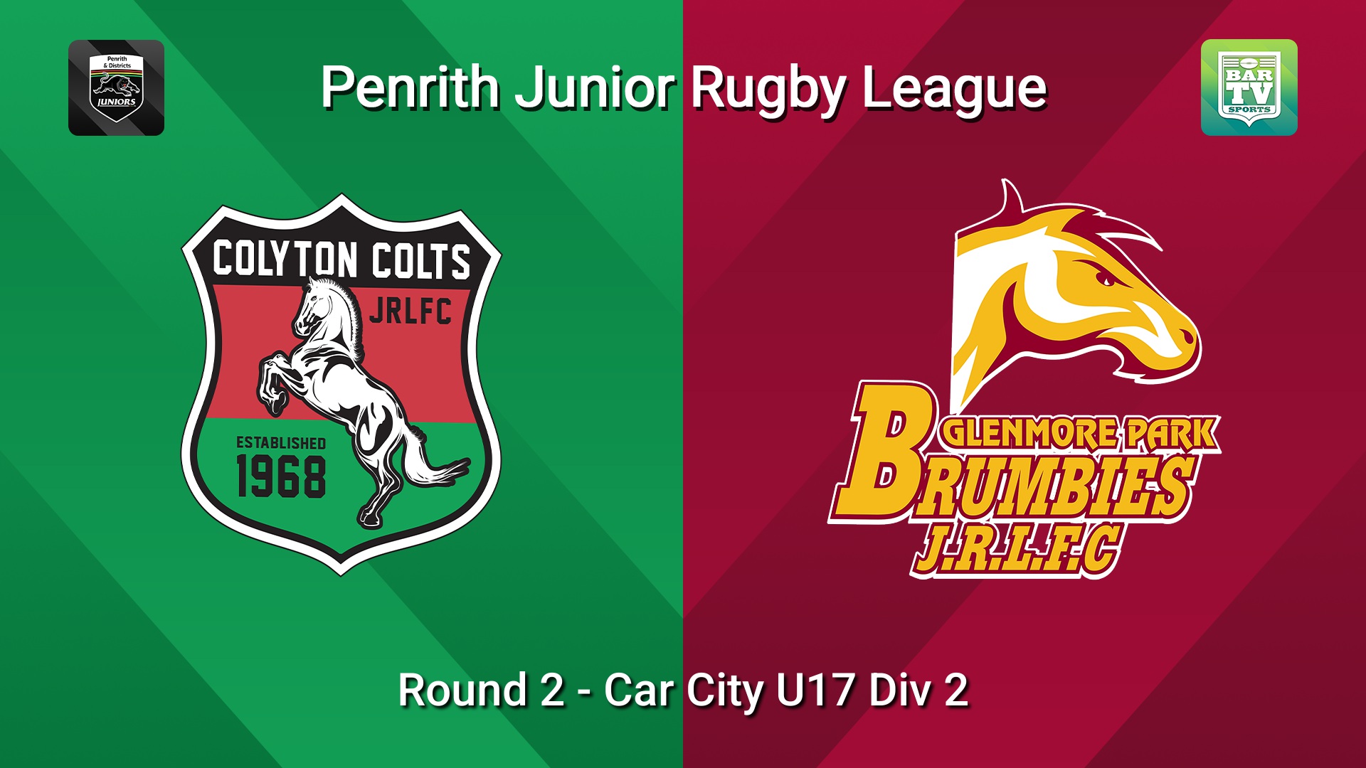 260502-video-Penrith & District Junior Rugby League Round 2 - Car City U17 Div 2 - Colyton v Glenmore Park Slate Image