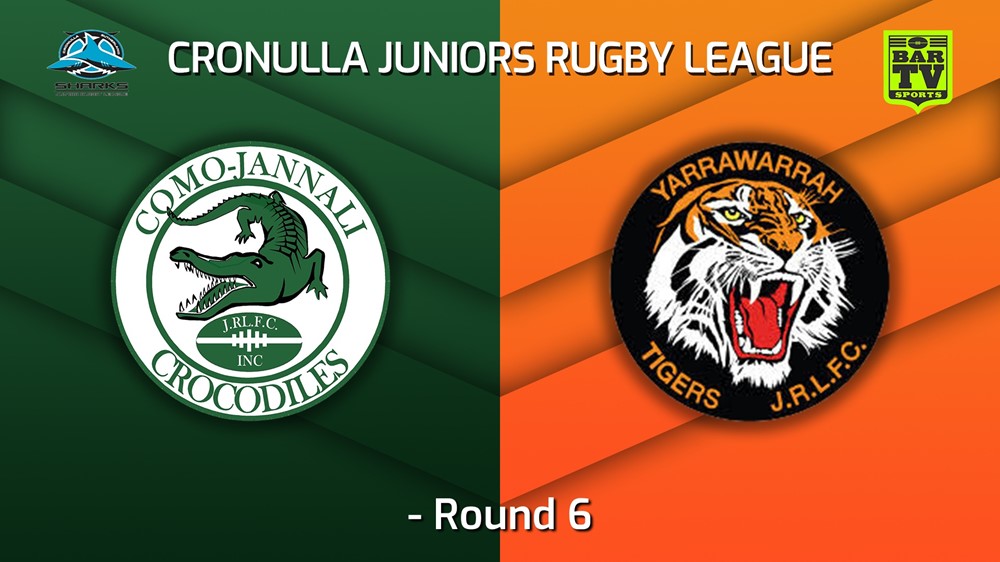 220605-Cronulla Juniors -U15 Gold Round 6 - Como Jannali Crocodiles v Yarrawarrah Tigers Slate Image