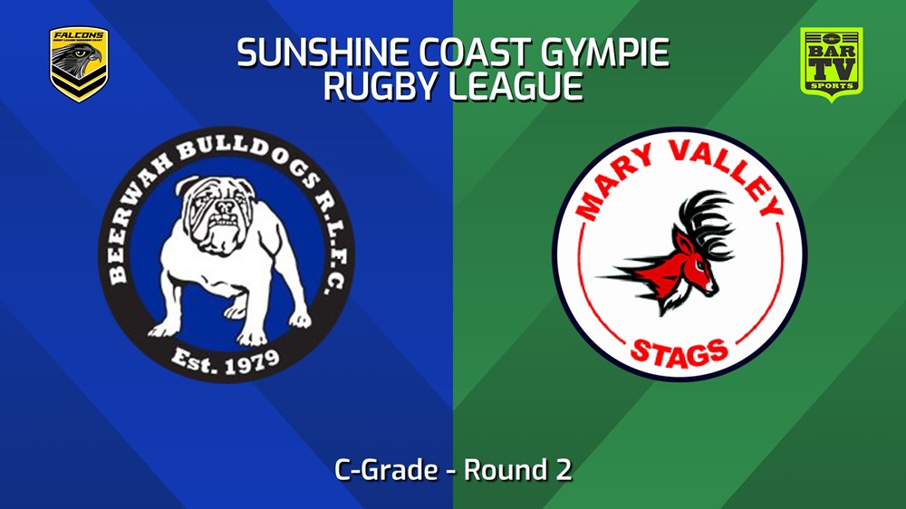 240413-Sunshine Coast RL Round 2 - C-Grade - Beerwah Bulldogs v Mary Valley Stags Minigame Slate Image