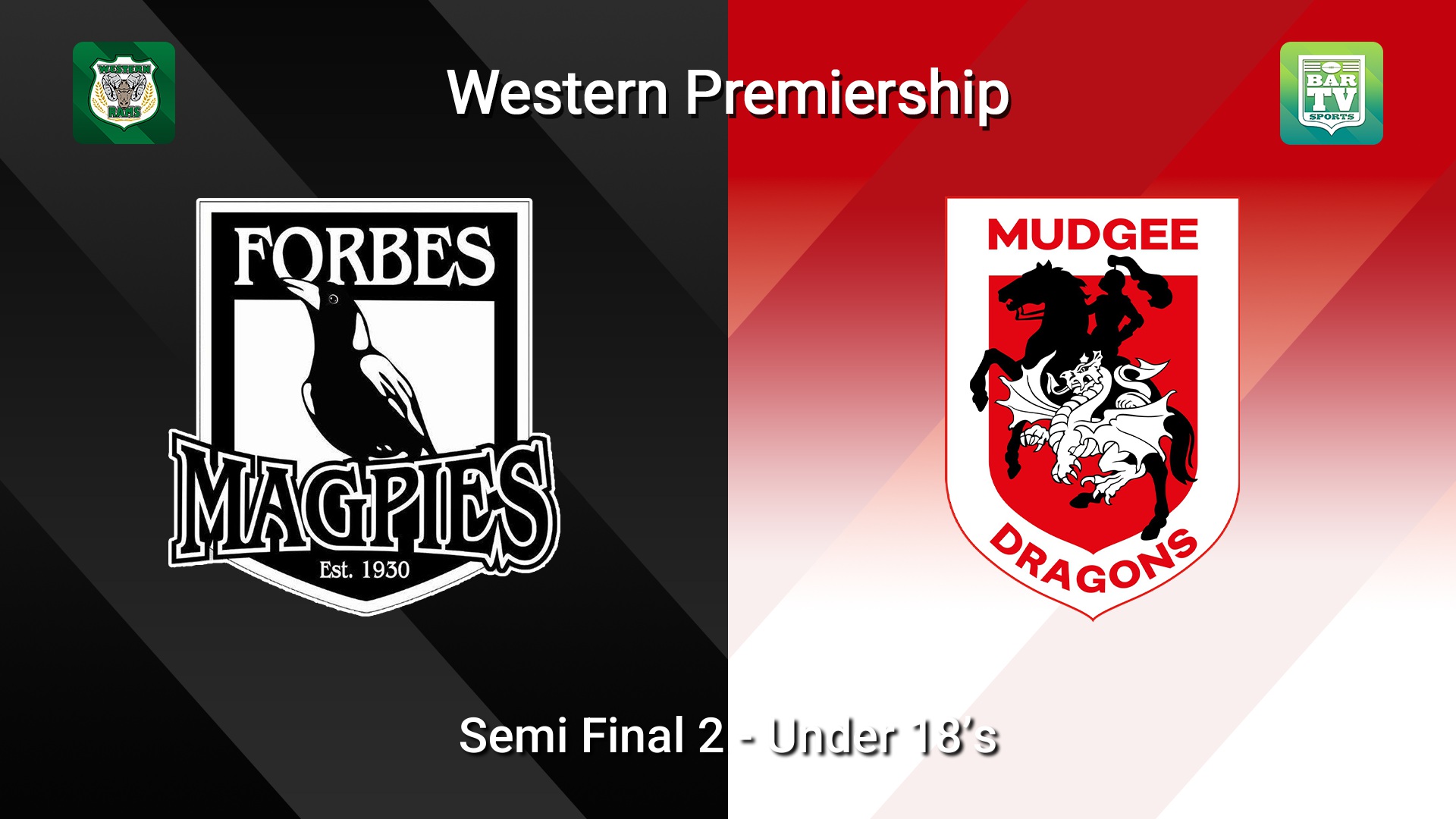 260822-video-Western Premiership Semi Final 2 - Under 18’s - Forbes Magpies v Mudgee Dragons Slate Image