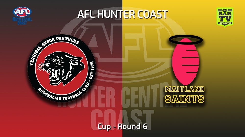 MINI GAME: AFL Hunter Central Coast Round 6 - Cup - Terrigal Avoca Panthers v Maitland Saints Slate Image