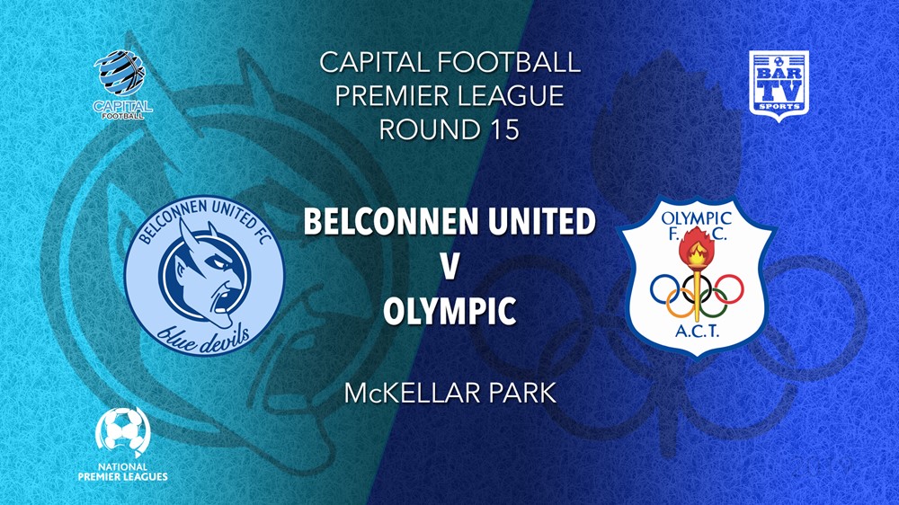 NPL - Capital Round 15 - Belconnen United FC v Canberra Olympic FC Slate Image