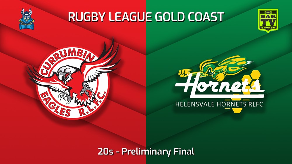 220911-Gold Coast Preliminary Final - 20s - Currumbin Eagles v Helensvale Hornets Slate Image