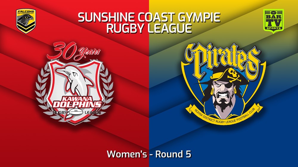 230506-Sunshine Coast RL Round 5 - Women's - Kawana Dolphins v Noosa Pirates Slate Image
