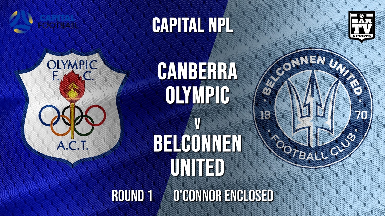 NPL - Capital Round 1 - Canberra Olympic FC v Belconnen United FC (1) Minigame Slate Image