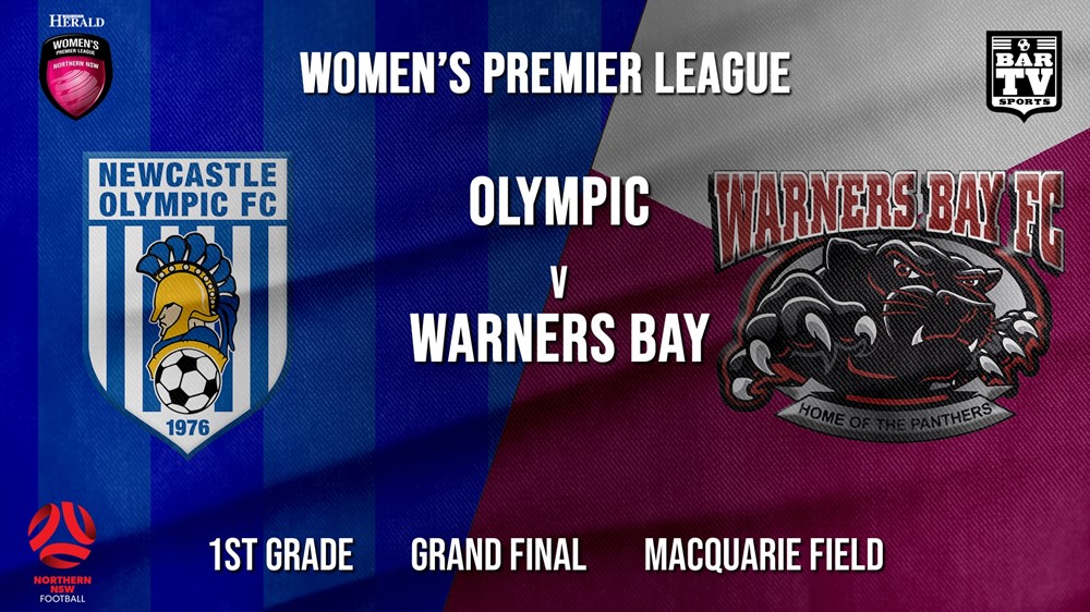 Herald Women’s Premier League Grand Final - 1st Grade - Newcastle Olympic (Women's) v Warners Bay (Womens) Slate Image