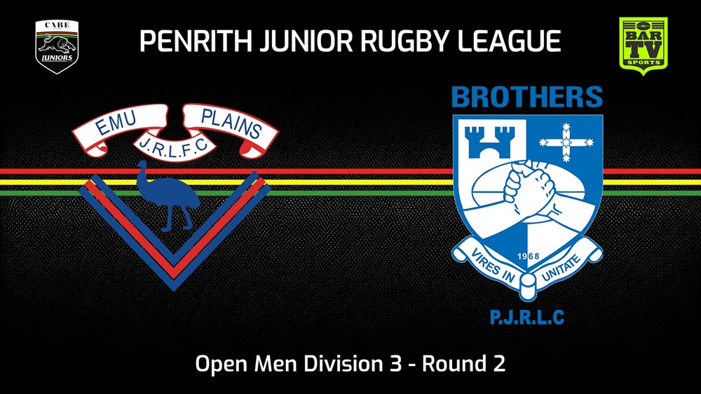 240414-Penrith & District Junior Rugby League Round 2 - Open Men Division 3 - Emu Plains RLFC v Brothers Slate Image