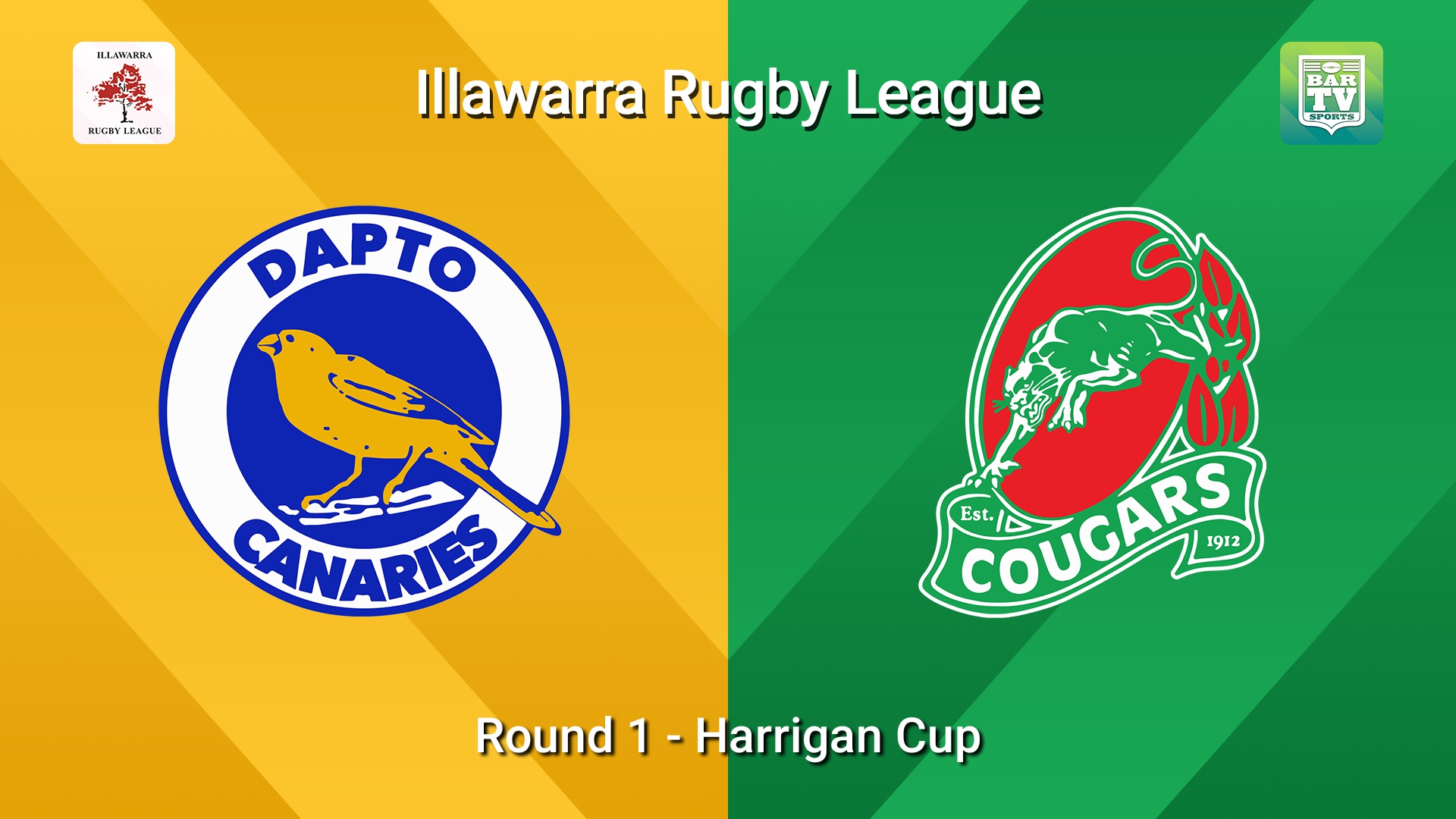 260425-video-Illawarra Round 1 - Harrigan Cup - Dapto Canaries v Corrimal Cougars Slate Image