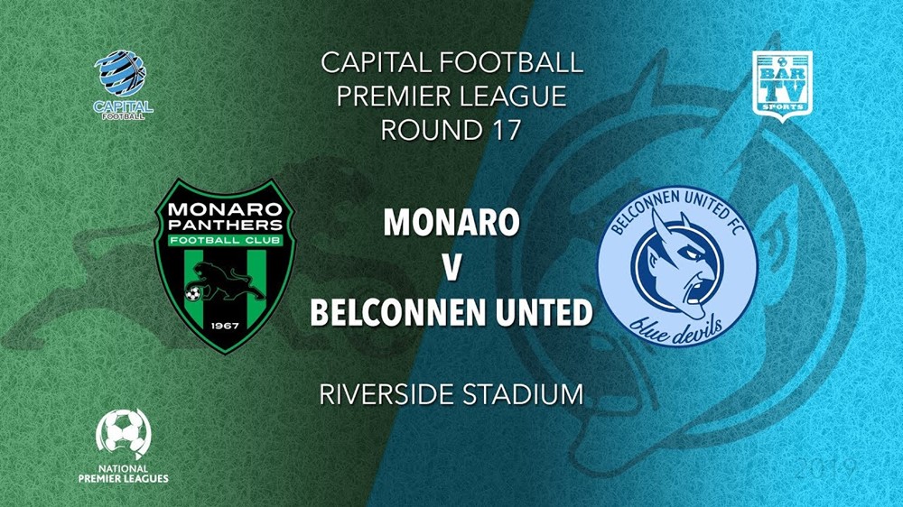 NPL Youth - Capital Round 17 - Monaro Panthers FC U20 v Belconnen United FC U20 Slate Image